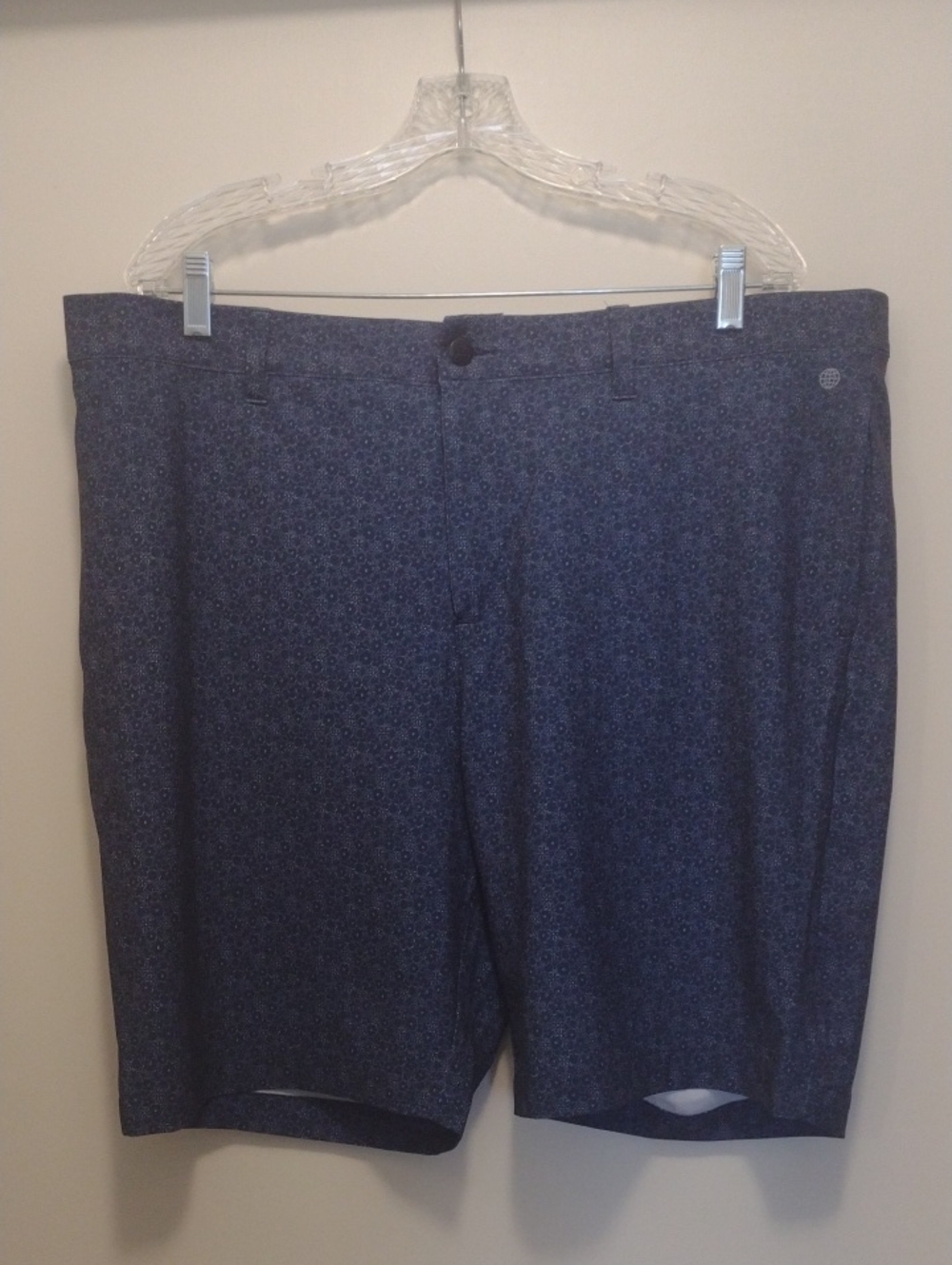Adidas Men's Navy Floral Patterned Performance Shorts (J983)